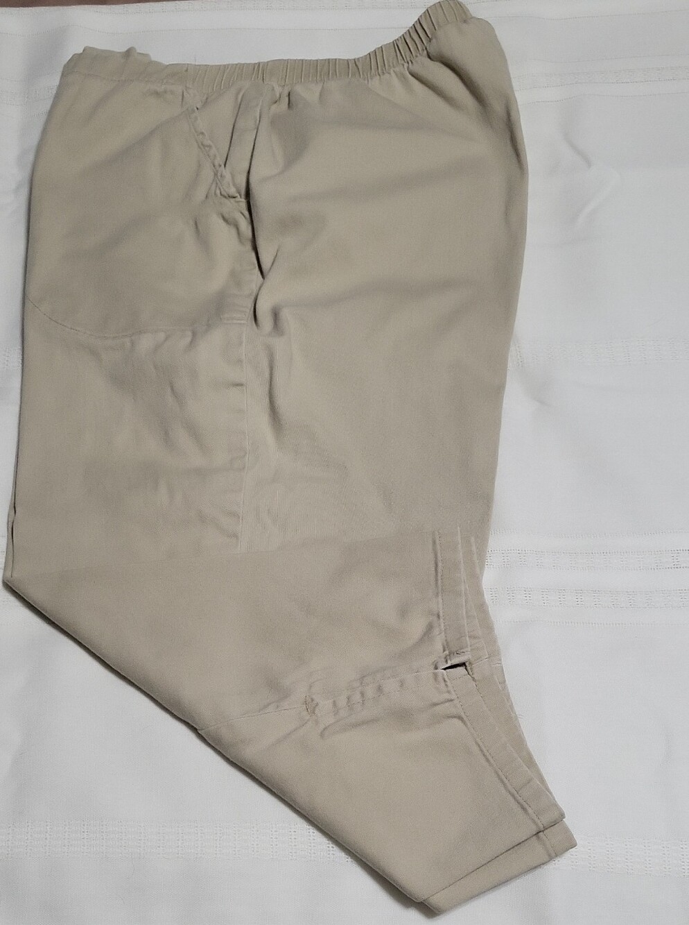 Ladies White Stag Capris Slacks #4128